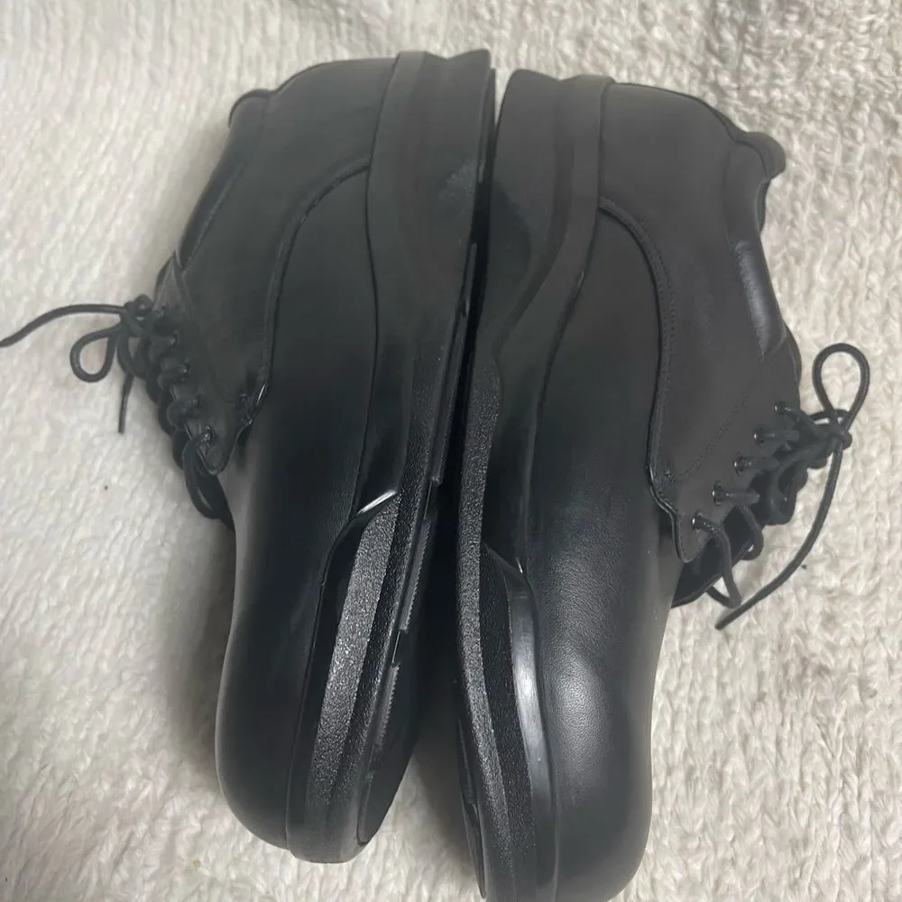 Apex Men’s conform classic Oxford Dress shoes leather Black SZ14W.